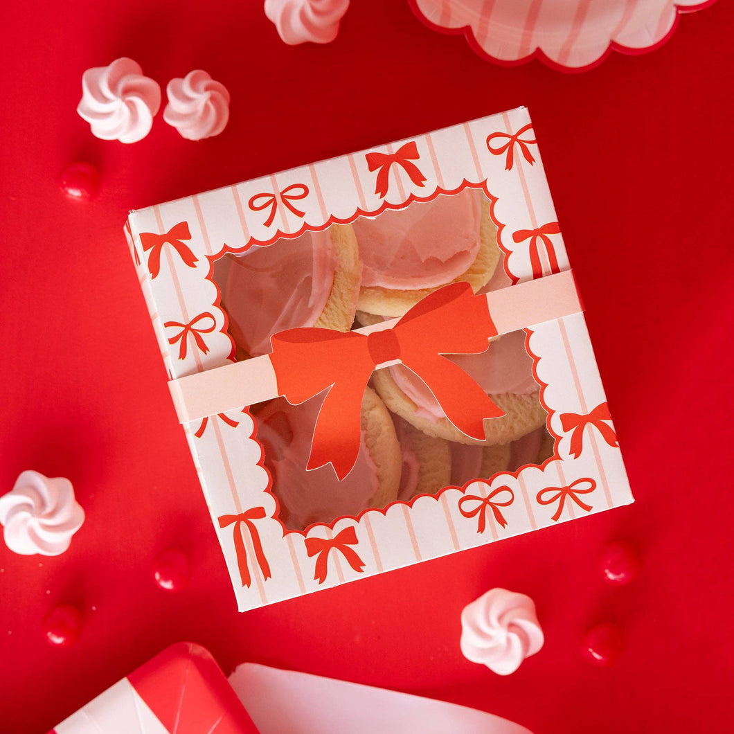 Red & Pink Bows Cookie/Treat Box Set