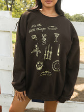 Load image into Gallery viewer, &quot;It&#39;s The Little Things&quot; Brown Sweatshirt
