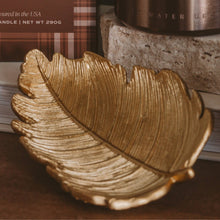 Load image into Gallery viewer, Pretty Little Gold Leaf Trinket Dish
