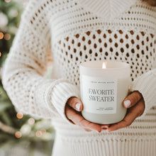 Load image into Gallery viewer, Favorite Sweater 15 oz Matte Soy Candle
