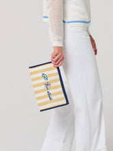 Load image into Gallery viewer, Shelly Striped Zip Pouch
