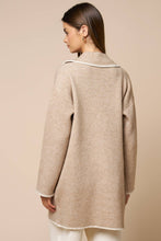 Load image into Gallery viewer, The Vineyard Contrast Trim Coatigan
