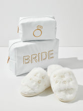 Load image into Gallery viewer, “Bride” Pearl Zip Pouch
