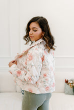 Load image into Gallery viewer, Shabby Chic Rose Quilted Puff Jacket
