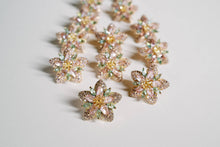 Load image into Gallery viewer, Lotus Bloom Crystal Statement Studs
