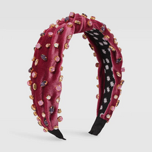 Load image into Gallery viewer, The Scarlett Bedazzled Top Knot Headband
