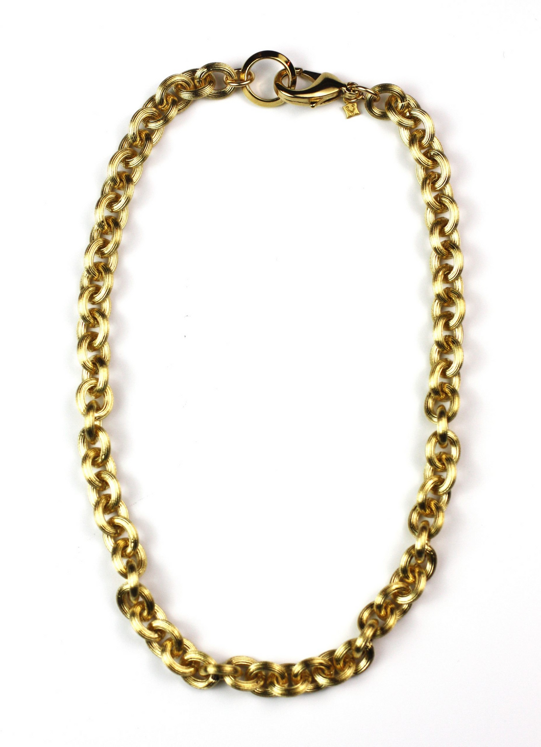 Brushed Gold Chain Necklace