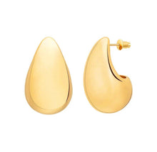 Load image into Gallery viewer, Gold Raindrop Statement Earrings
