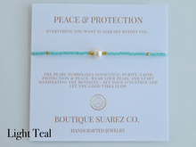 Load image into Gallery viewer, Rena Pearl Peace &amp; Protection Carded Bracelet
