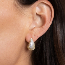 Load image into Gallery viewer, Celine Mini CZ Raindrop Earrings
