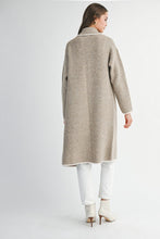 Load image into Gallery viewer, Light Mocha Knit Sweater Coatigan
