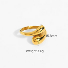 Load image into Gallery viewer, Gold Droplet Ring
