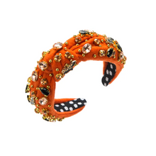 Load image into Gallery viewer, The Hocus Pocus Bedazzled Top Knot Headband
