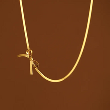 Load image into Gallery viewer, Bow Knot Gold Choker Necklace
