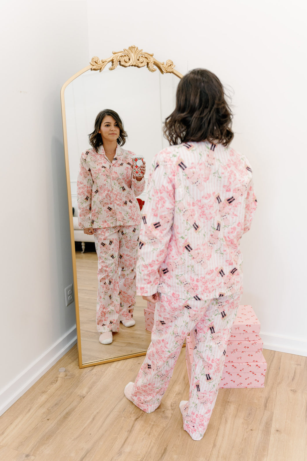 Nutcracker Rose Flannel PJ Set