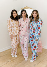 Load image into Gallery viewer, Nutcracker Rose Flannel PJ Set
