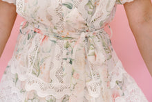 Load image into Gallery viewer, Romantic Floral Lace Mock Neck Mini Dress
