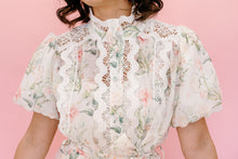 Load image into Gallery viewer, Romantic Floral Lace Mock Neck Mini Dress
