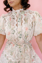 Load image into Gallery viewer, Romantic Floral Lace Mock Neck Mini Dress
