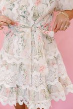 Load image into Gallery viewer, Romantic Floral Lace Mock Neck Mini Dress
