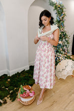 Load image into Gallery viewer, Janice Pink Floral Midi Dress
