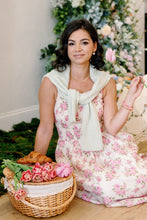 Load image into Gallery viewer, Janice Pink Floral Midi Dress
