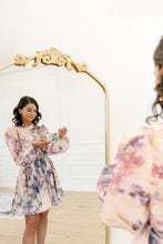Load image into Gallery viewer, Long Sleeve Floral Belted Waist Dress
