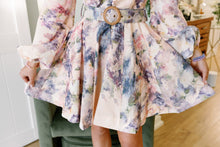 Load image into Gallery viewer, Long Sleeve Floral Belted Waist Dress
