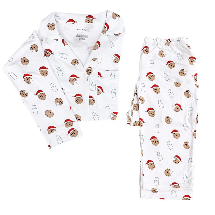 Cookies For Santa Bamboo Women's Long Sleeve Pajama Set