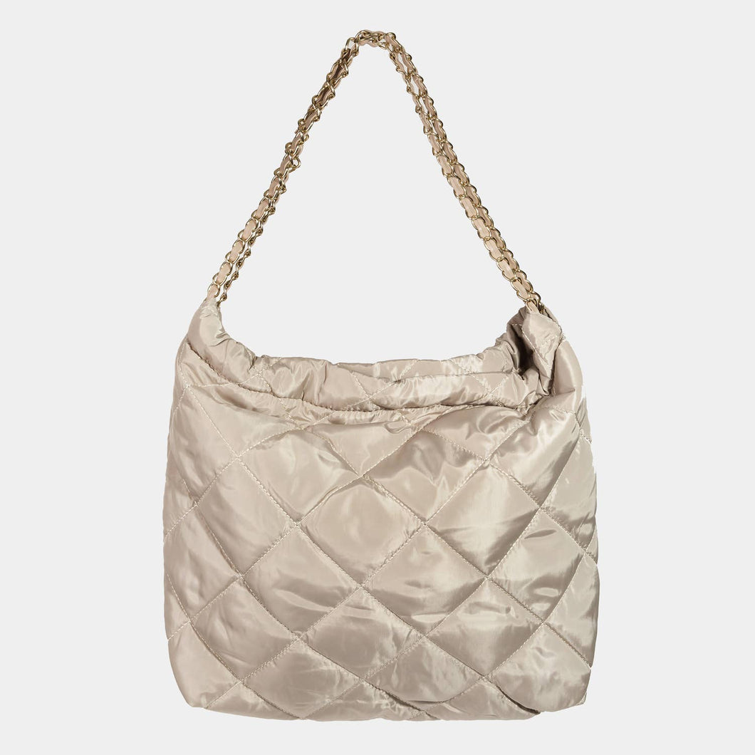 The Barcelona Chain Quilted Tote Bag