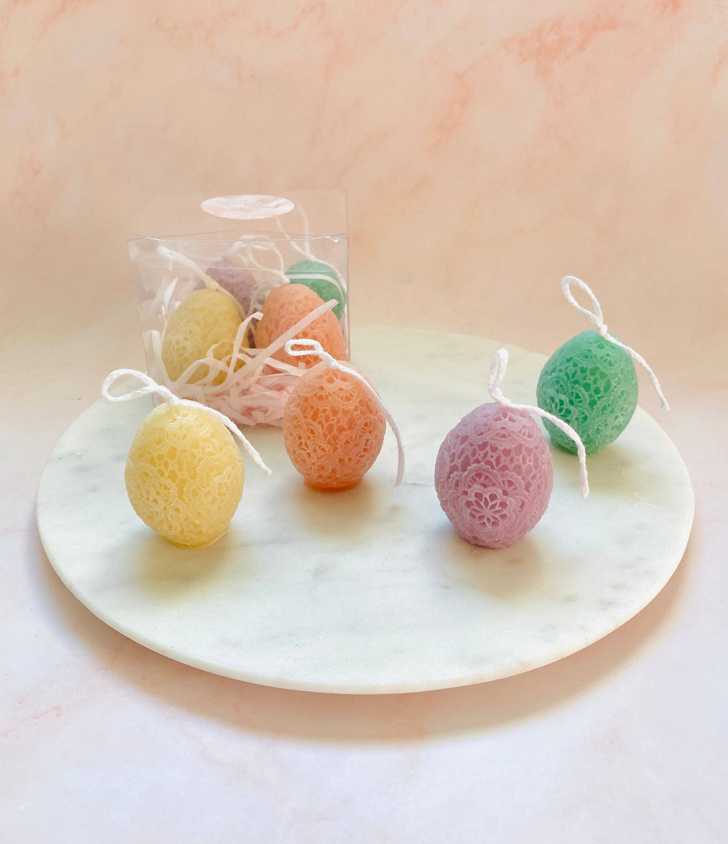 Easter Eggs Beeswax Candles 4 Pack
