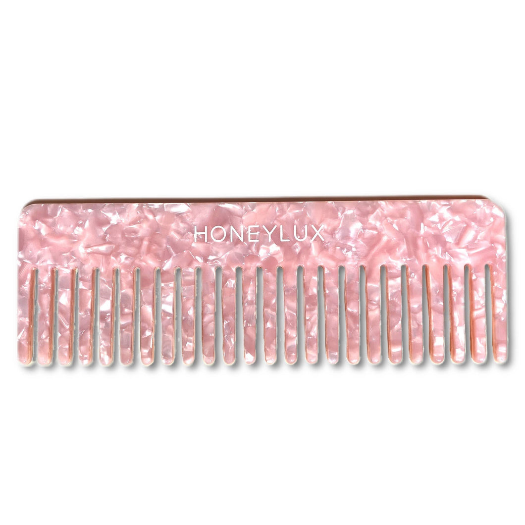 Pink Acetate Detangling Comb
