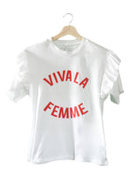 Load image into Gallery viewer, Viva La Femme Ruffle T-shirt
