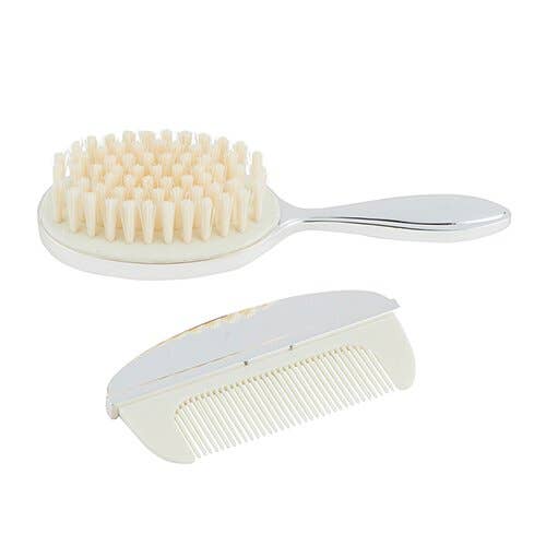 Keepsake Silver Brush + Comb Gift Set