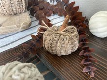 Load image into Gallery viewer, Hygge Fall Crochet Pumpkin
