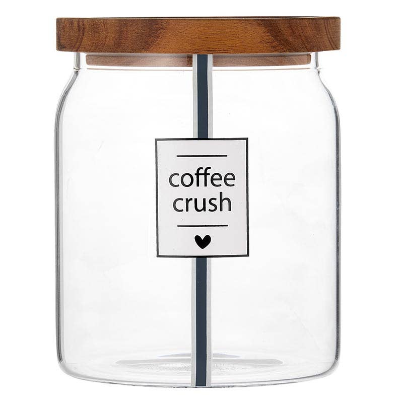 Coffee Crush Glass Canister