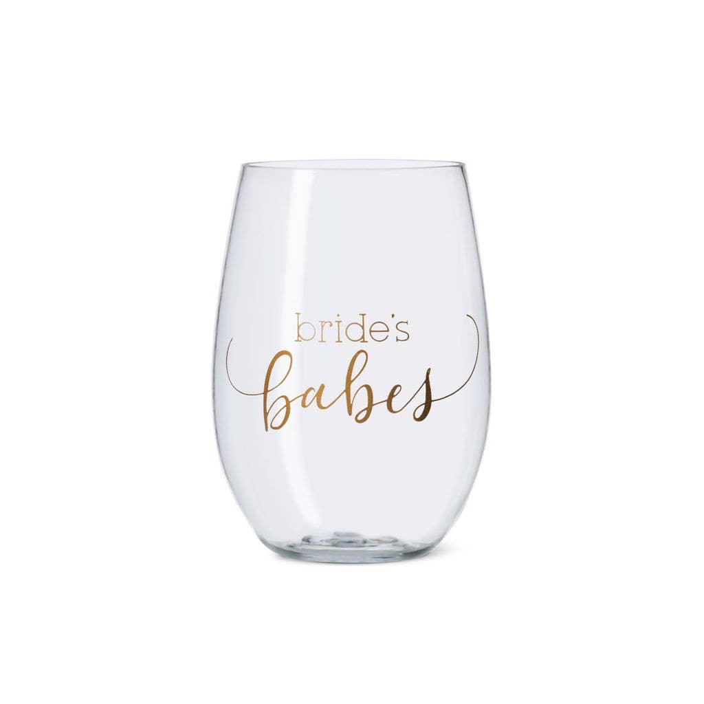 Bride's Babes Durable Plastic Stemless Wine Cup