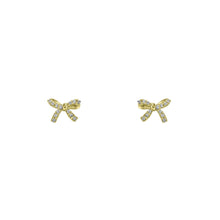 Load image into Gallery viewer, Pretty Little Bow Ribbon Stud Earrings
