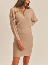Load image into Gallery viewer, Ribbed Knit Bodycon Sweater Dress
