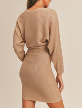 Load image into Gallery viewer, Ribbed Knit Bodycon Sweater Dress
