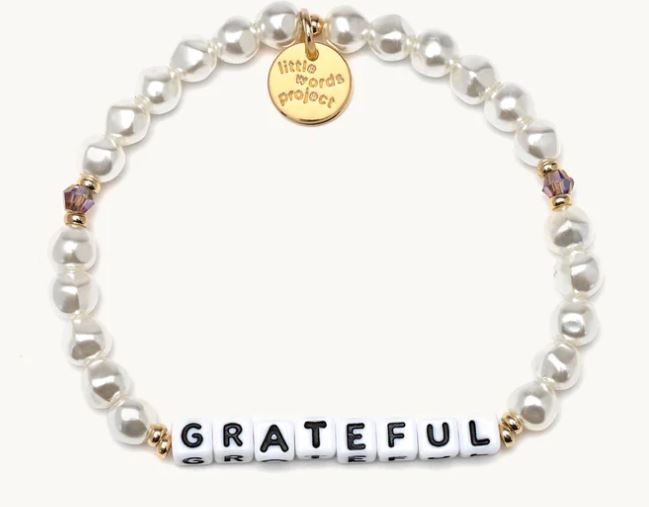 Grateful Pearl & Crystal Beaded Bracelet