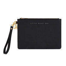 Load image into Gallery viewer, “Little Black Bag” Wristlet
