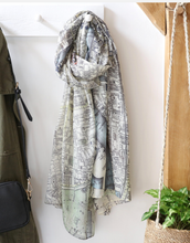 Load image into Gallery viewer, Vintage London Map Scarf
