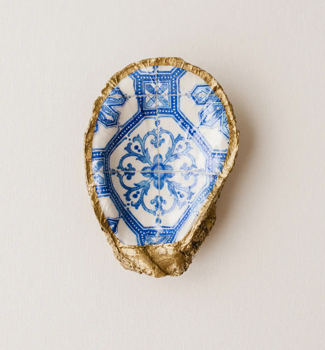 Moroccan Tile Oyster Jewelry Dish