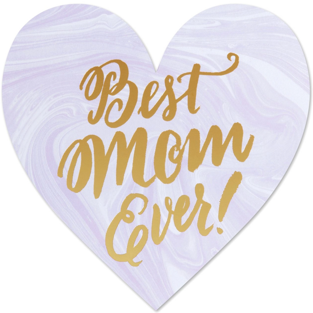 Best Mom Heart Card