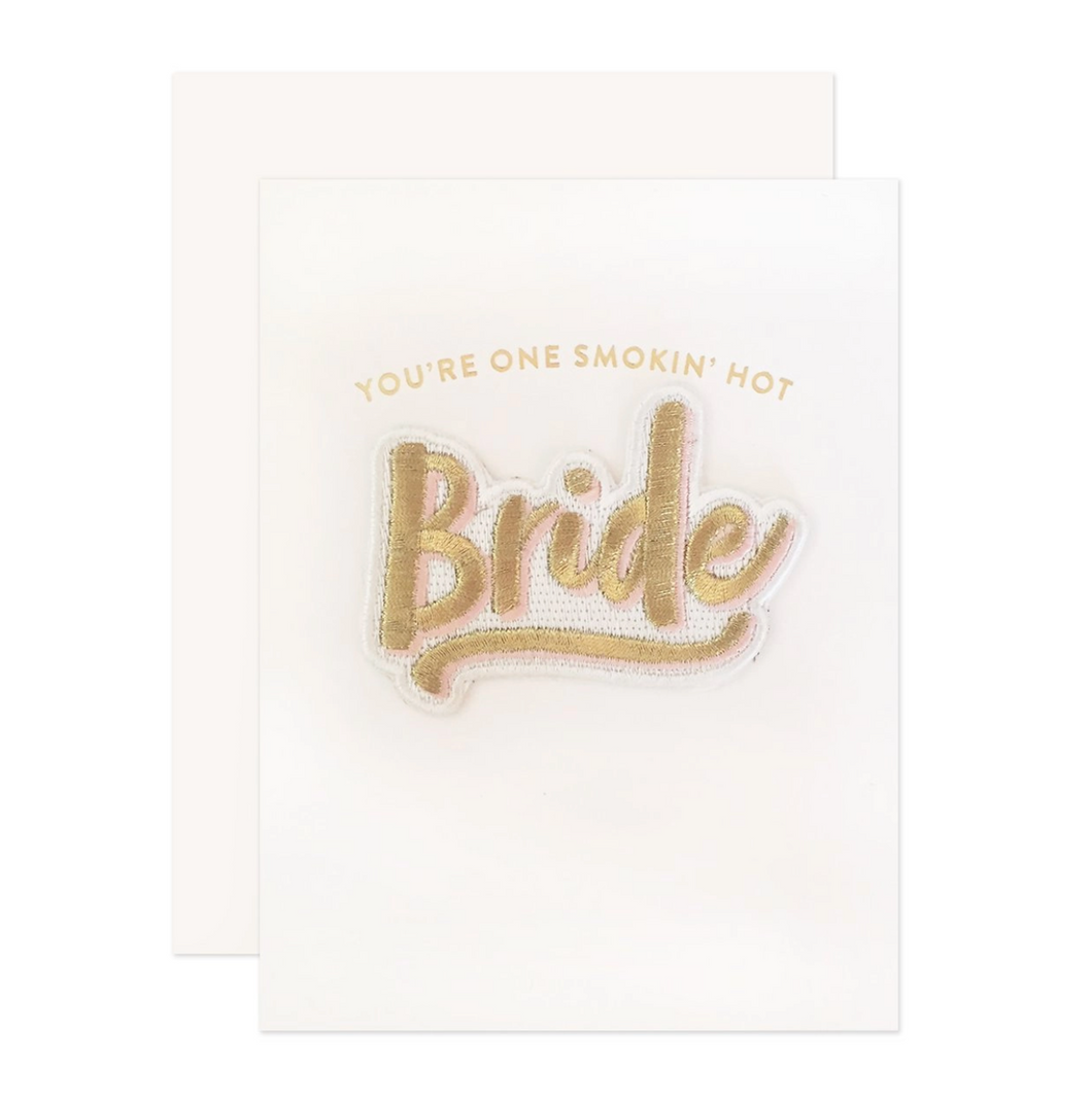 Bride Patch Wedding Card