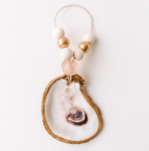 Load image into Gallery viewer, Custom Gilded Oyster Shell Ornament
