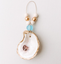 Load image into Gallery viewer, Custom Gilded Oyster Shell Ornament
