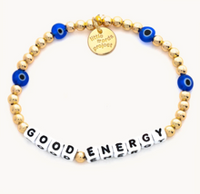 Load image into Gallery viewer, Good Energy Evil Eye Gold Filled Beaded Bracelet
