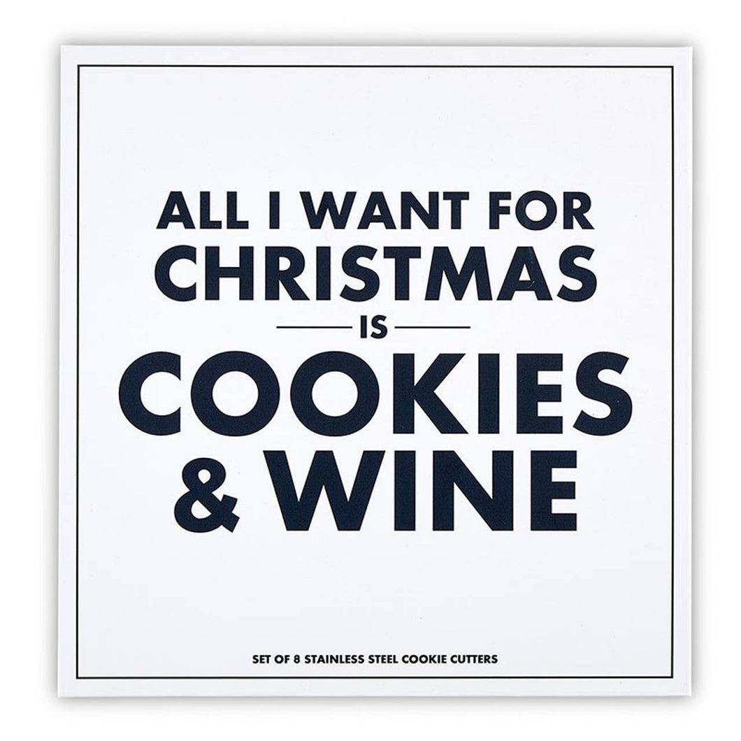 Cookies & Wine Cookie Cutter Gift Box Set